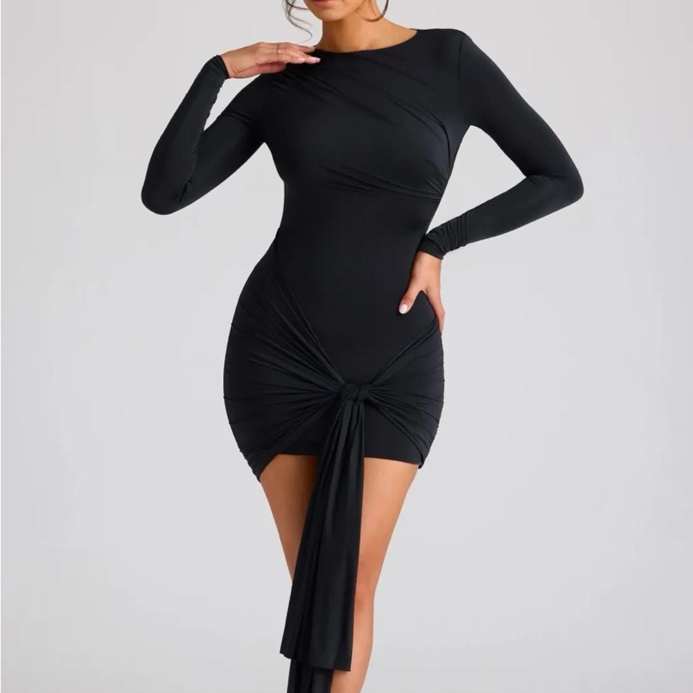 Draped mini dress